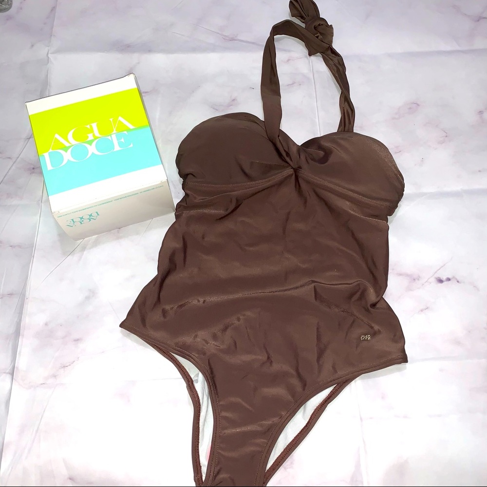 NWT Agua Doce | Chocolate Multi-way Swimsuit